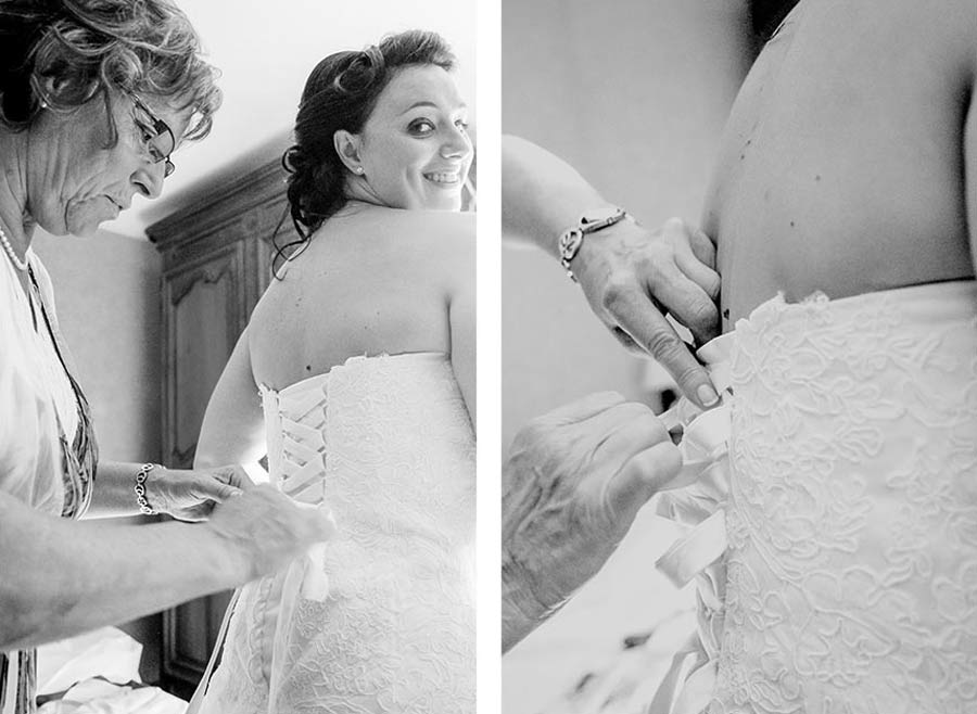 photo de mariage avec beaucoup d'émotion dans la manche en Normandie prés de Caen calvados