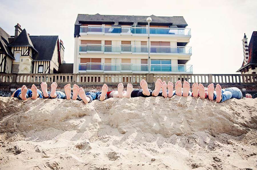 photo enterrement de vie de jeune fille, EVJF à Cabourg en Normandie