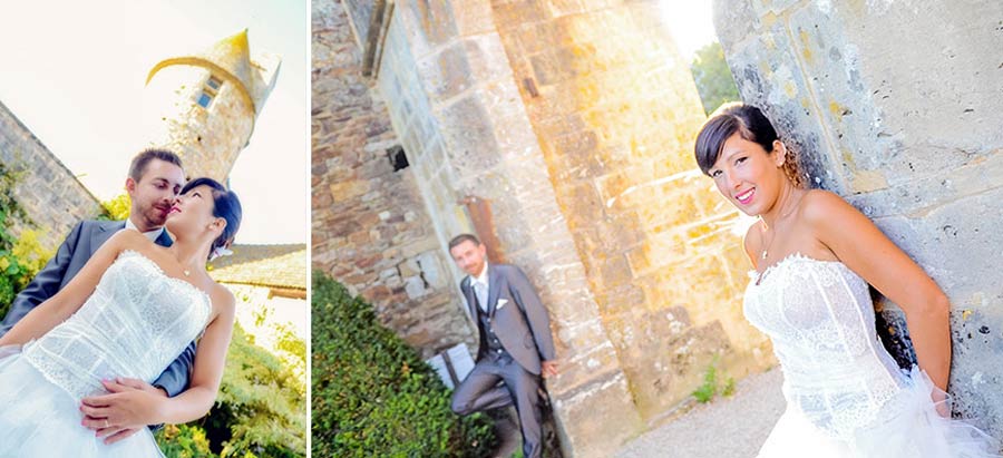 photo de mariage dans un château dans la manche en normandie