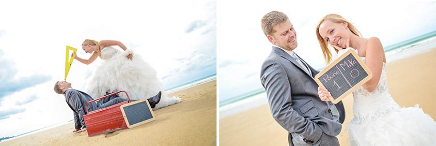 Photo de trash the dress et séance after en Normandie dans la Manche