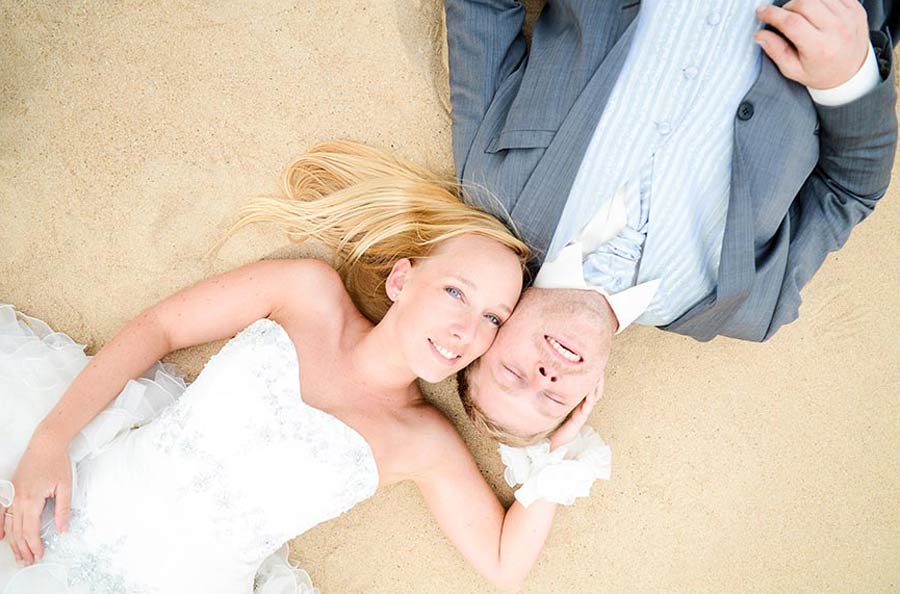 Photo de trash the dress et séance after en Normandie dans la Manche