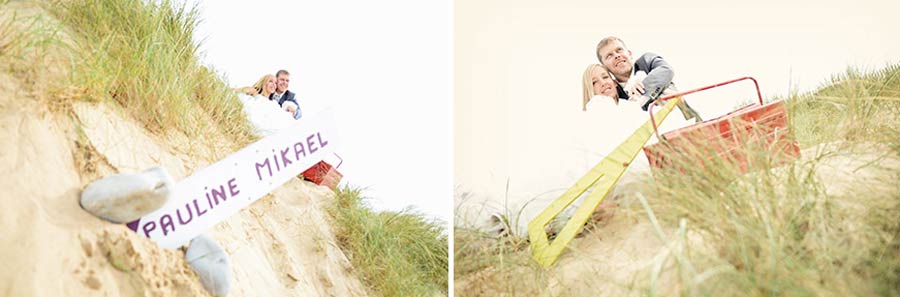 Photo de trash the dress et séance after en Normandie dans la Manche