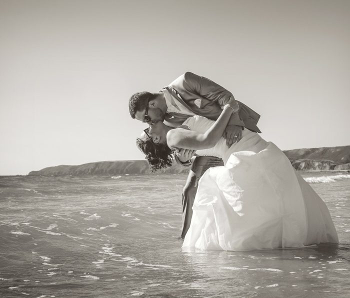 Séance trash the dress - Mélanie et Romain - Normandie