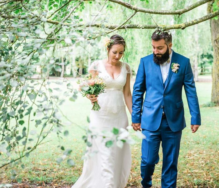 Photographe de mariage champêtre à Lisieux en Normandie